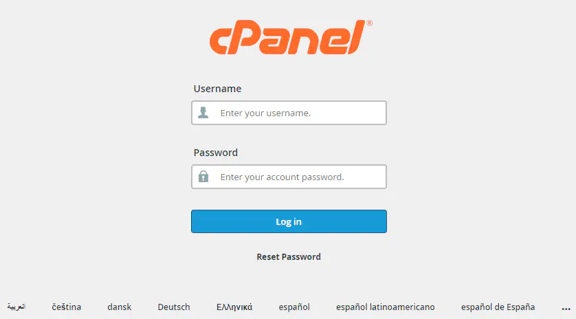 cPanel Login