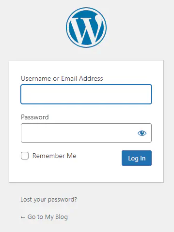 WordPress Admin Login